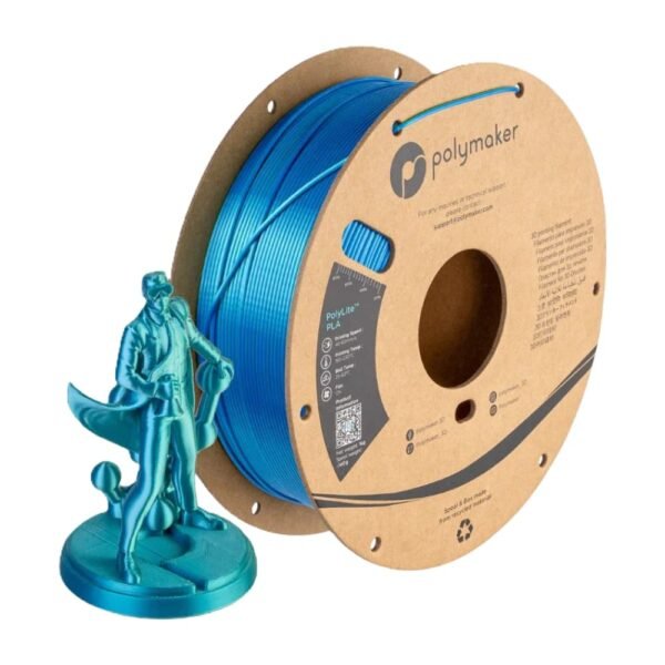 Panchroma PLA Dual Sedoso Azul y Verde 1Kg