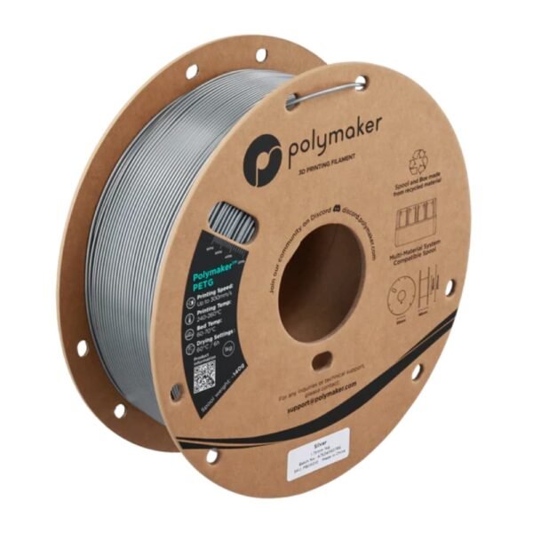 Polymaker PETG Plateado 1Kg